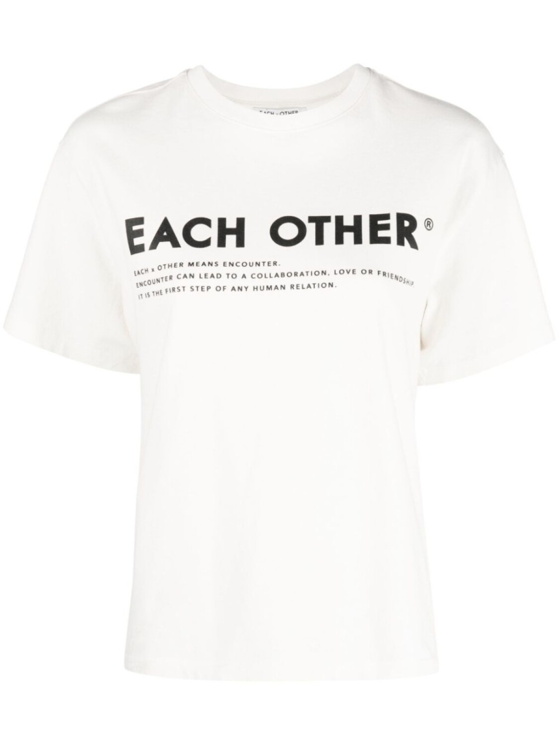 

Each X Other футболка с логотипом Signature, нейтральный цвет