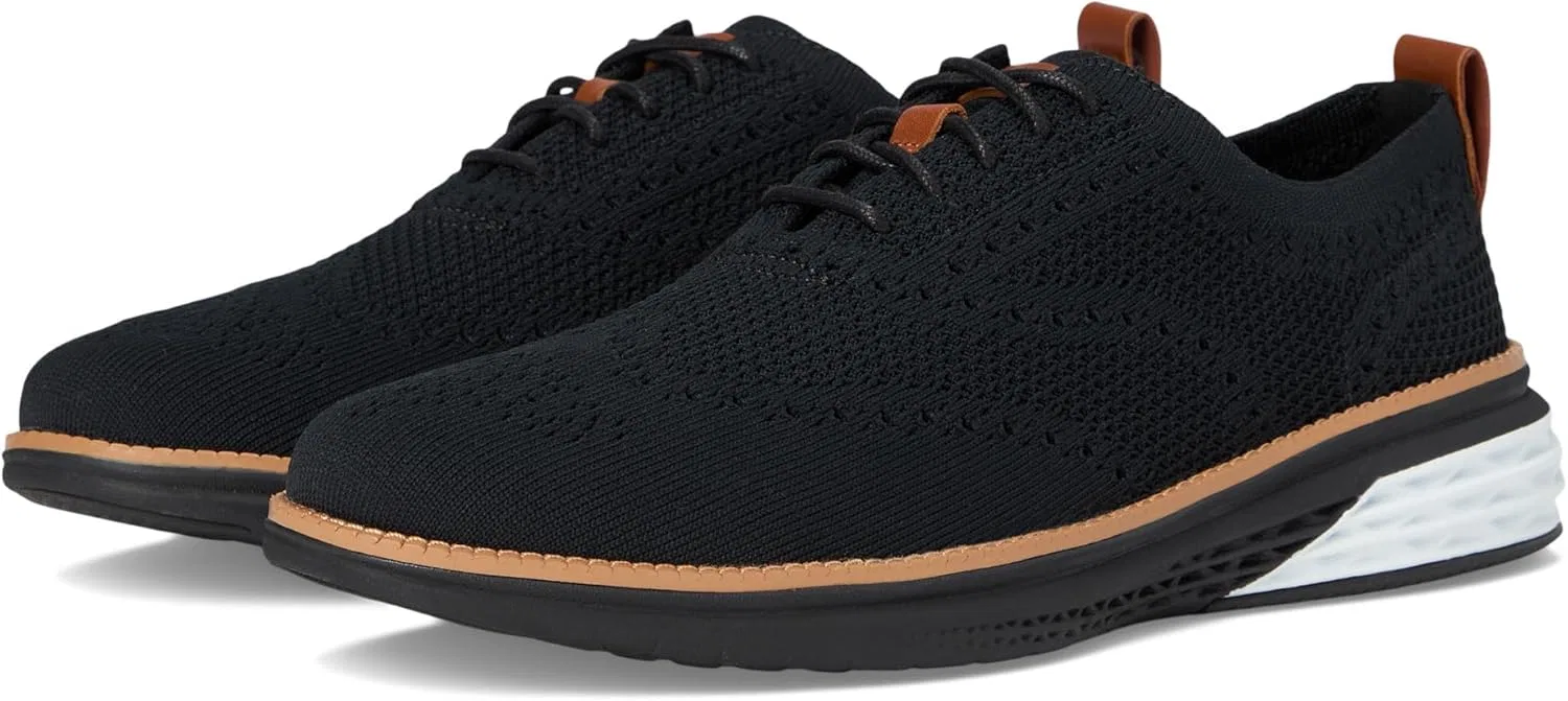 Мужские туфли Cole Haan Grand Hurrion Stitchlite Wingtip Oxford, черный