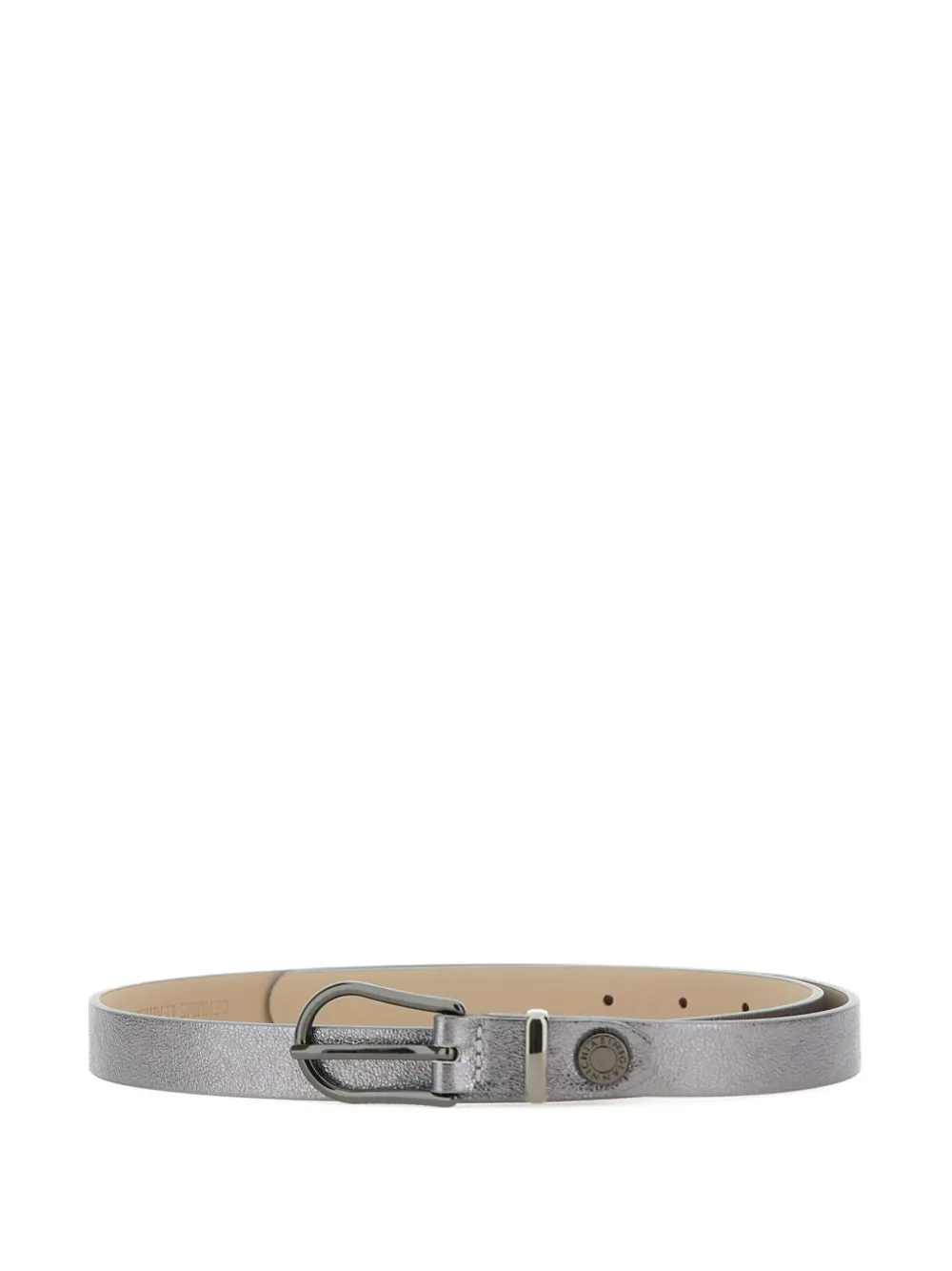 

Ремень с пряжкой GIANNI CHIARINI, серебяный