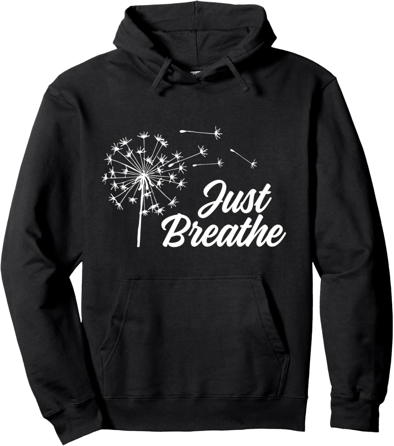 

Худи с изображением одуванчика, цветка, символа мира, природы, искусства и ботанического рисунка Workout Balance Fitness Exercise Pilates Gift, черный