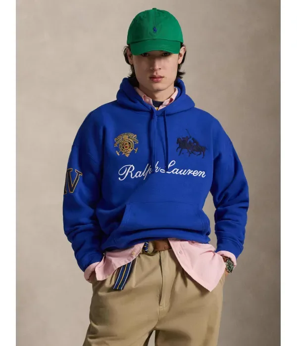 Толстовка relaxed fit Polo Ralph Lauren, васильковый