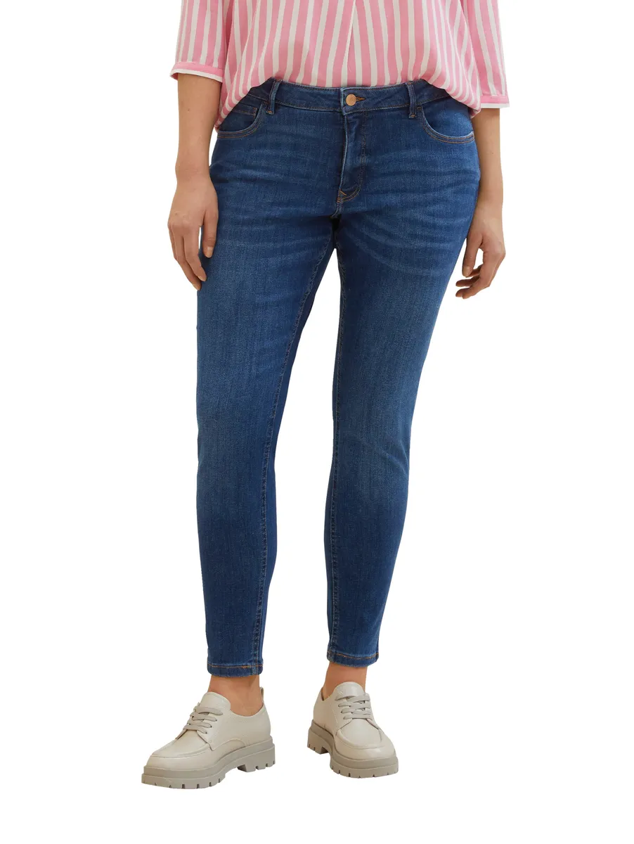 

Джинсы скинни TOM TAILOR PLUS, облегающие фигуру, с 5 карманами, цвет Mid Stone Wash Denim