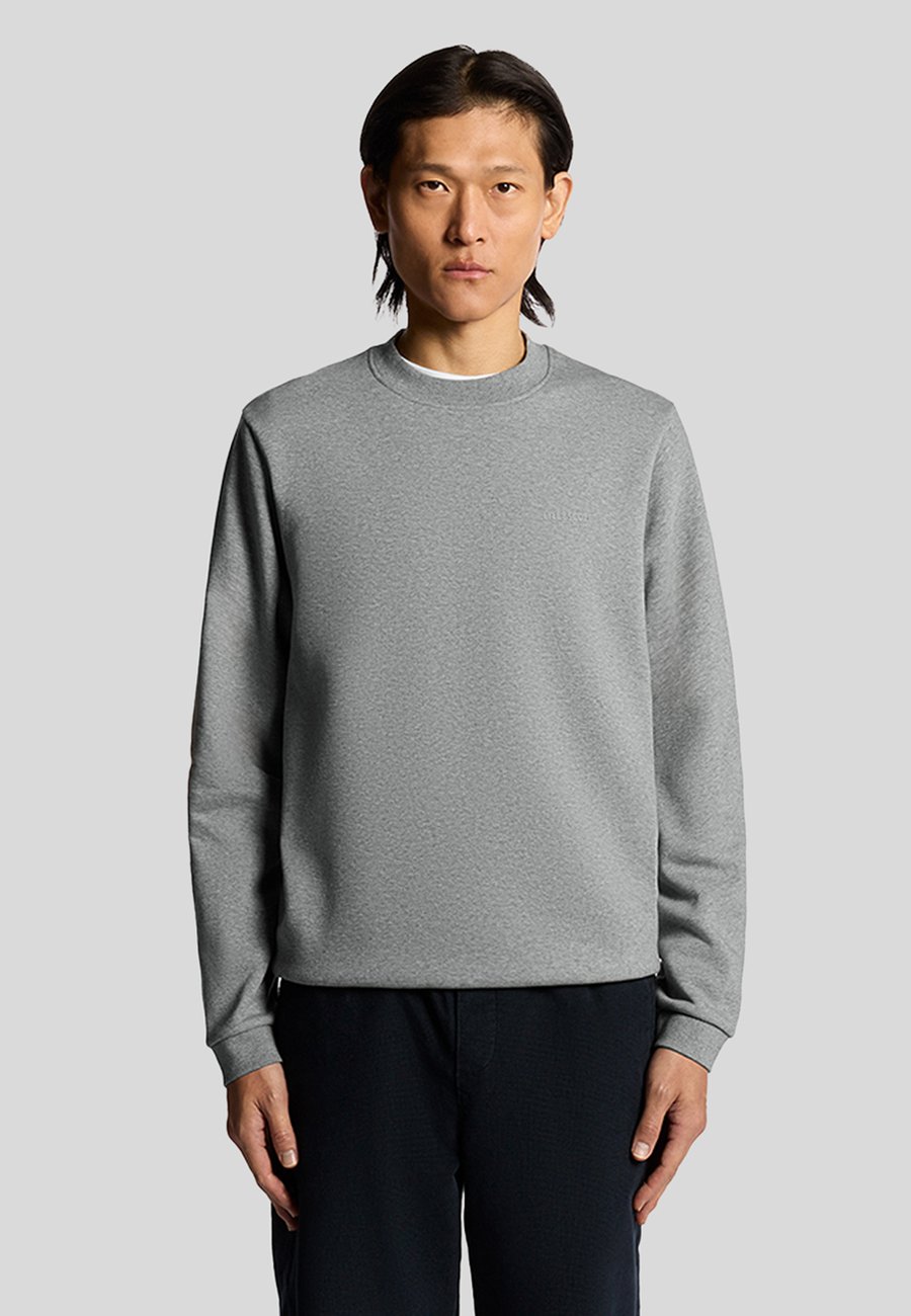 

Толстовка Lyle & Scott LOGO BRUSHBACK CREW NECK , T Mid Grey Marl/Grey