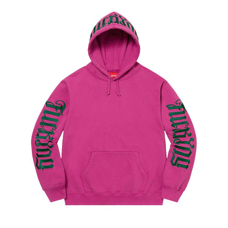

Толстовка Supreme Ambigram Hooded Sweatshirt, Raspberry