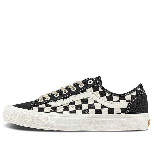 

Кроссовки style 36 chessboard black/white Vans, черный