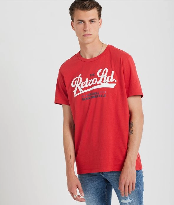 

Футболка Asheville Retro Jeans, красный