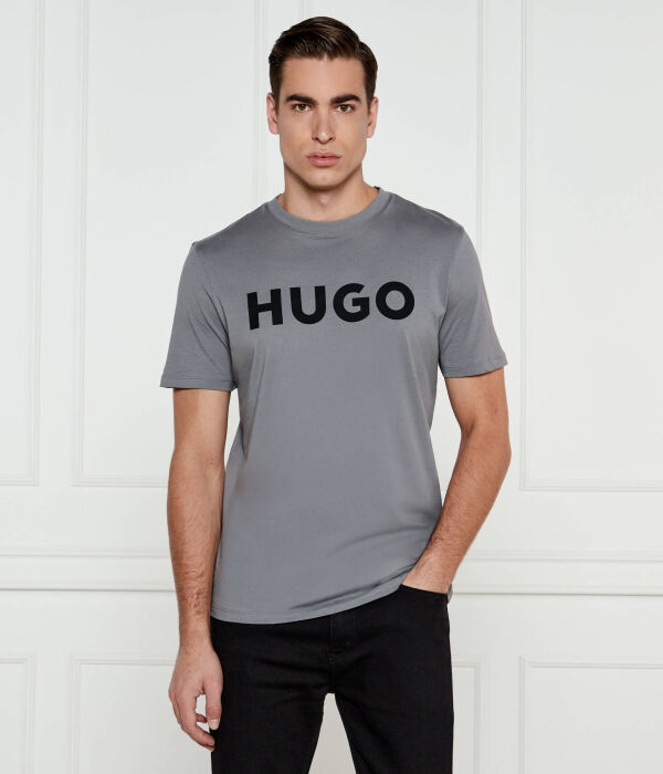 

Футболка синего цвета Regular fit Hugo, серый