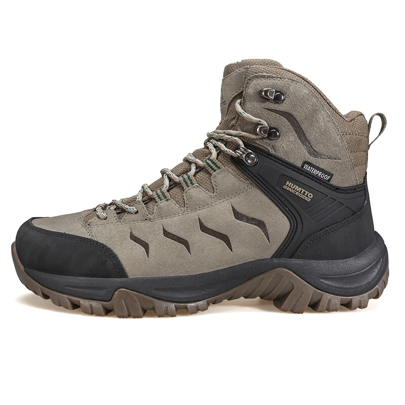 

Кроссовки мужские треккинговые Hiking / Trekking Shoes Men High-Top Khaki/Black Humtto