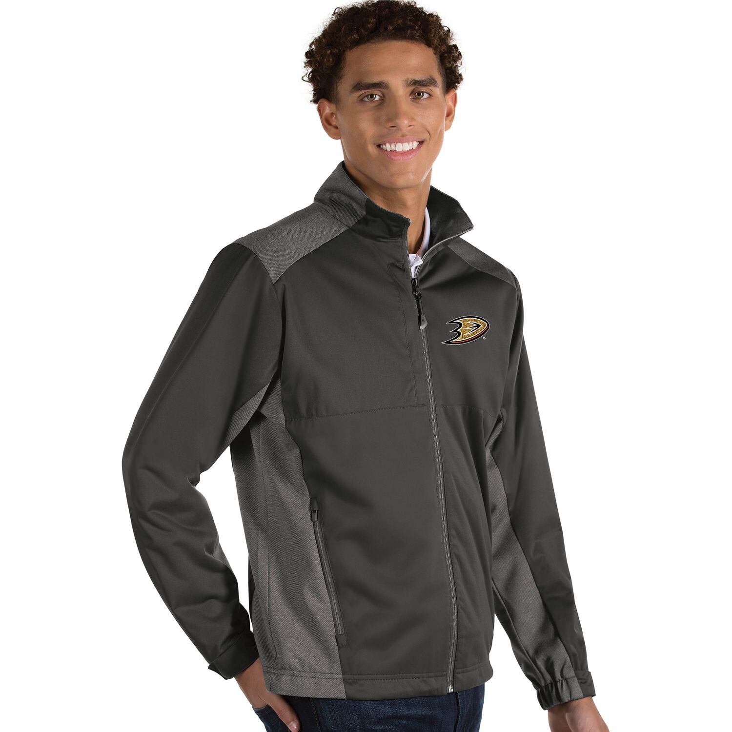 

Мужская куртка на молнии Antigua Revolve Anaheim Ducks