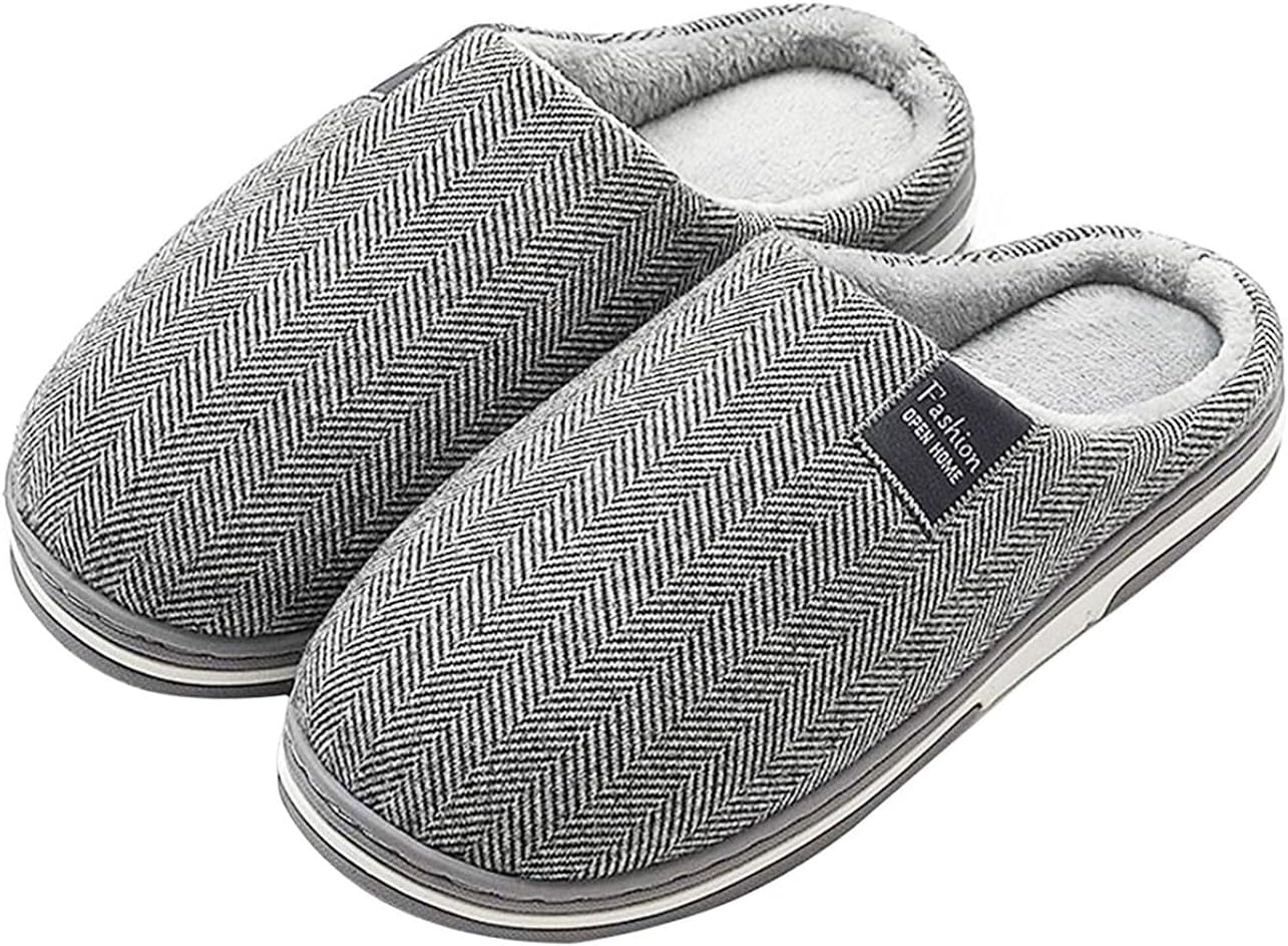 

Тапочки Hbeylia для женщин и мужчин, унисекс, зимние, теплые, плюшевые, с закрытым носком, удобные домашние тапочки на резиновой подошве, противоскользящие, с платформой и подошвой из пены с эффектом памяти, серый