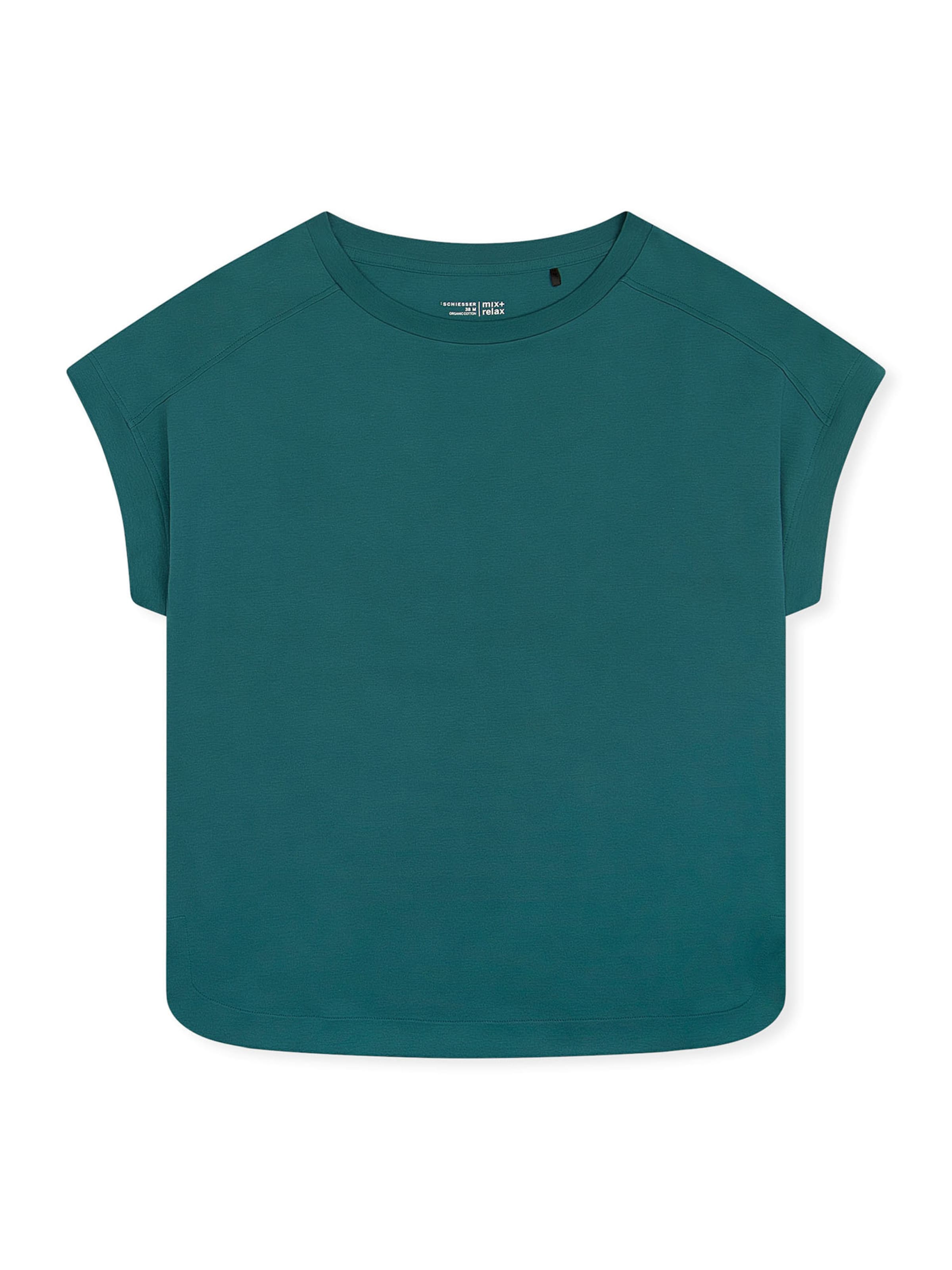 

SCHIESSER Пижамная рубашка 'Mix & Relax' в изумрудном цвете