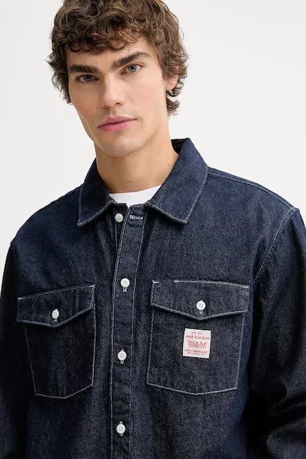 Рубашка джинсовая LS WORKER Levi's, синий — фото 4