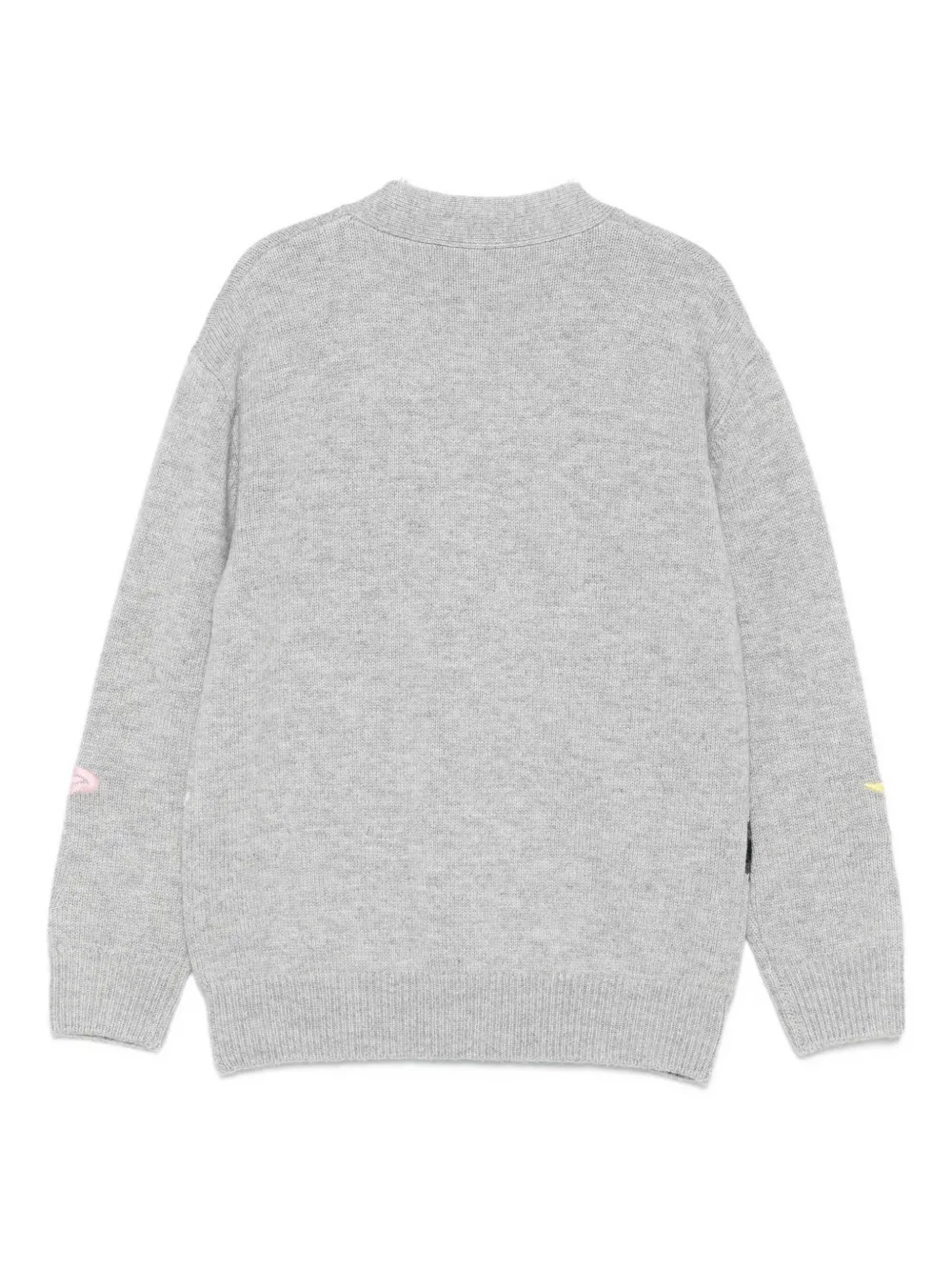 Кардиган с принтом в стиле мультфильма Mc2 Saint Barth Kids, серый — фото 2