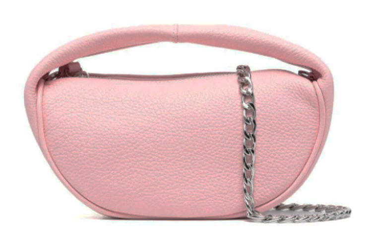 

By Far Дамская сумка через плечо маленькая розовая из телячьей кожи