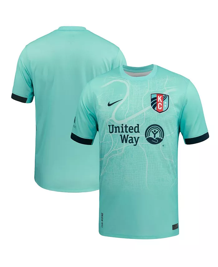 

Мужская бирюзовая футболка Kansas City Current 2025 The Teal Town Kit Stadium Replica Nike