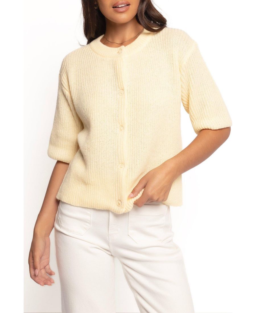 

Женская вязаная блузка Miriam с коротким рукавом Petal and Pup, Yellow