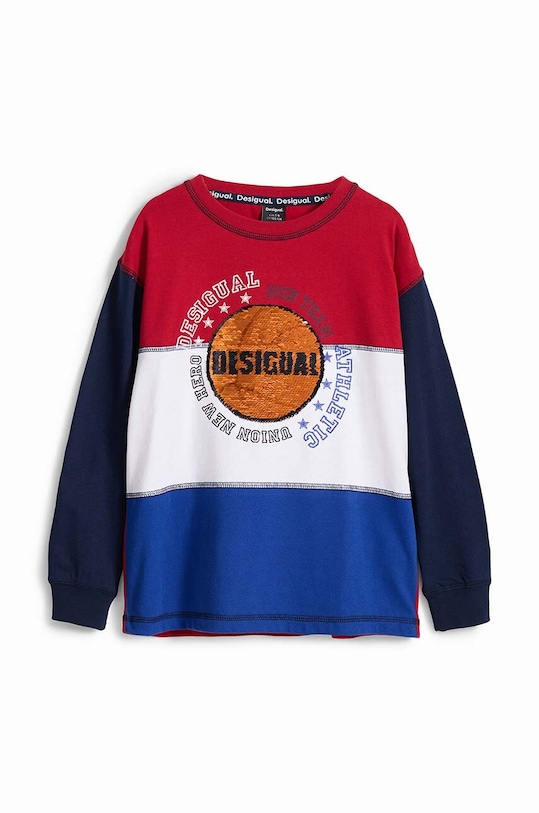 

Детская хлопковая водолазка Desigual, темно-синий