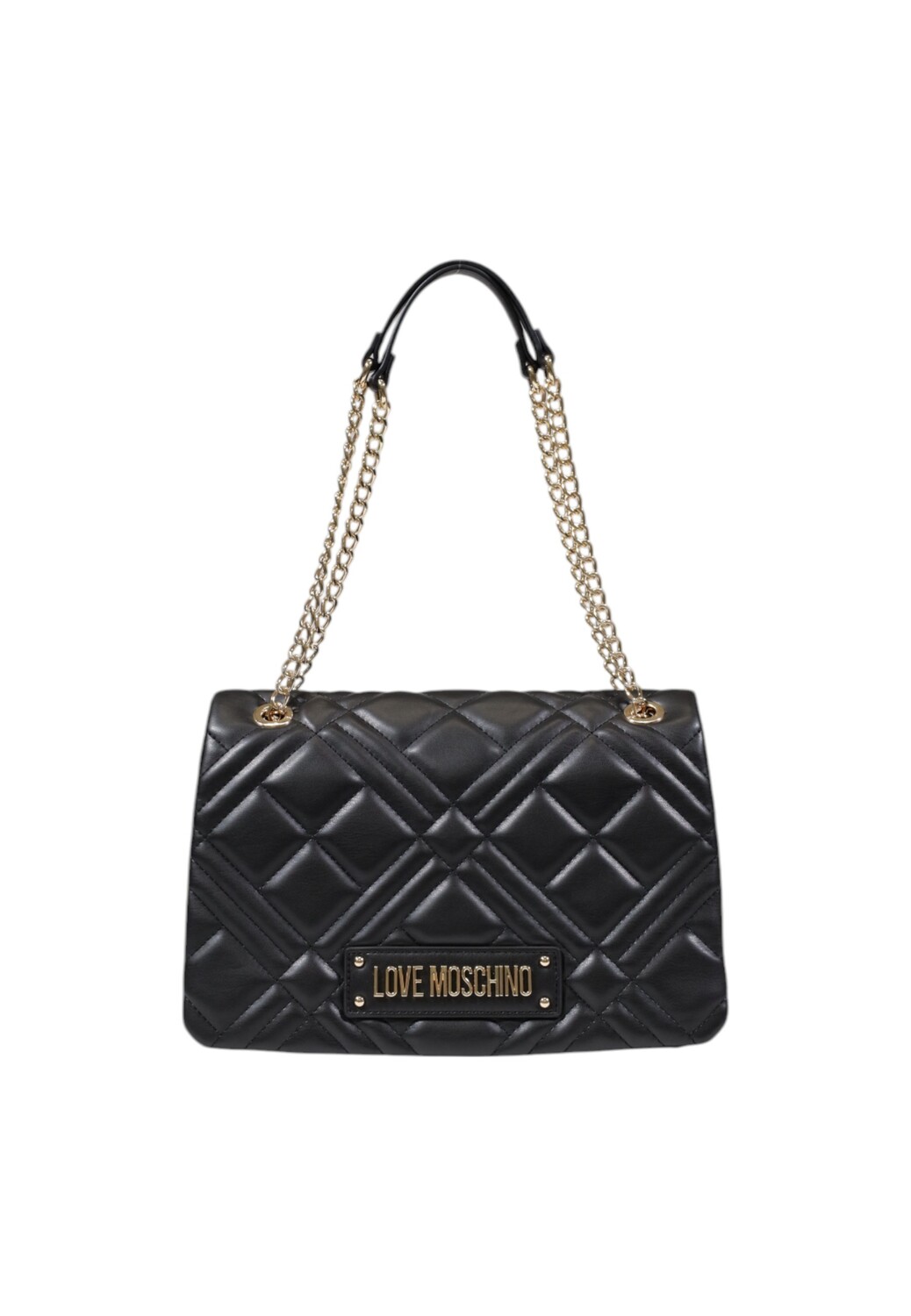 

Сумка Love Moschino на цепочке стеганая, черный