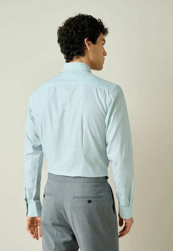 Рубашка Next, light green gingham, светло-зеленый в клетку — фото 2