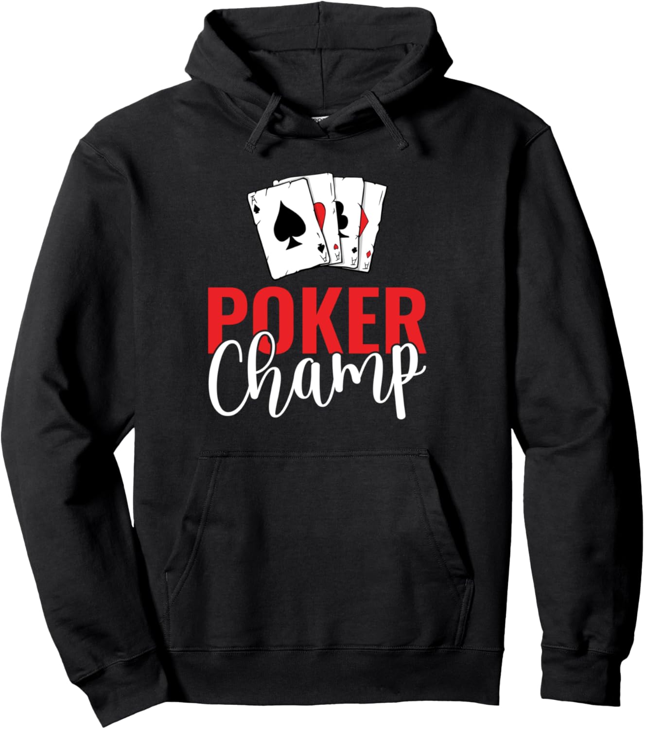 

Толстовка с изображением игральных карт Poker Champ Game, черная Gifts For Poker Players, Черный, Толстовка с изображением игральных карт Poker Champ Game, черная Gifts For Poker Players