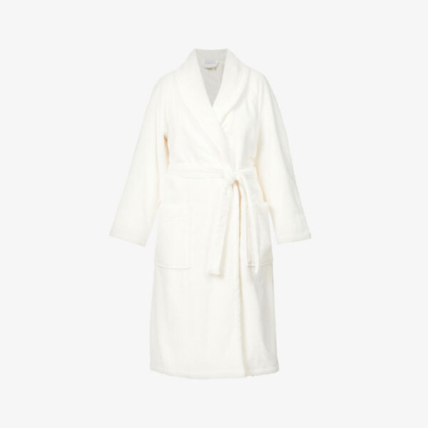 

Халат Étoile с завязками из смесового хлопка Yves Delorme, цвет nacre