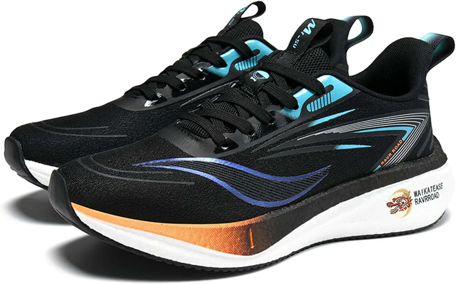 

Мужские и женские кроссовки с поддержкой свода стопы, удобные для бега, шнуровка, повседневные многофункциональные, износостойкая легкая подошва из ЭВА и резины DZBAJRQM, черный