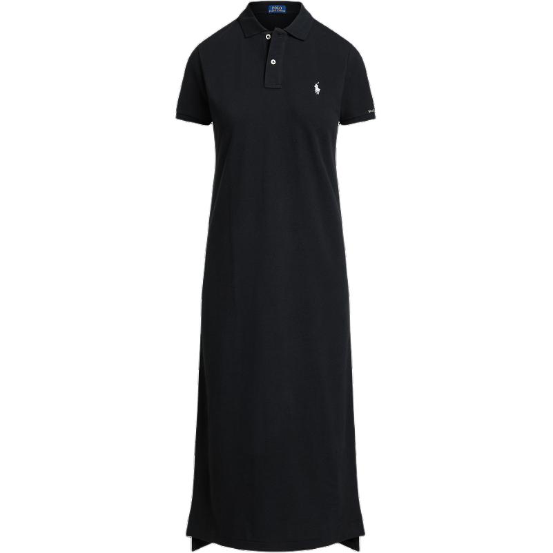 

Мини-платье с аппликацией логотипа Polo Ralph Lauren, черный
