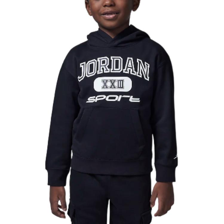 Спортивная толстовка черная детская Jordan для возраста 3-7 лет — фото 2
