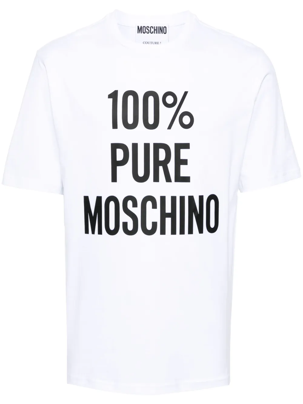 

Футболка с надписью Moschino, белый