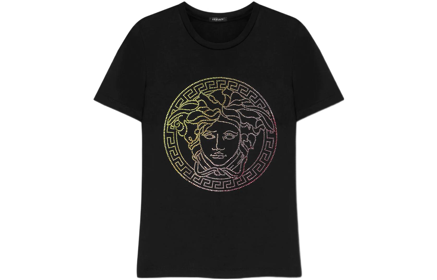 

Футболка женская черная VERSACE