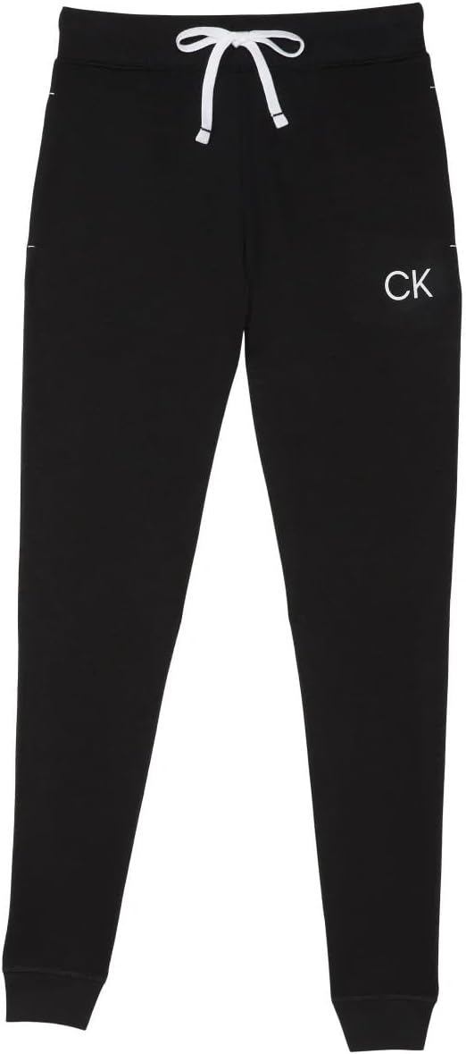 Комплект из 2 женских спортивных брюк Calvin Klein из французского трикотажа с логотипом CK, Grey/Black — фото 2