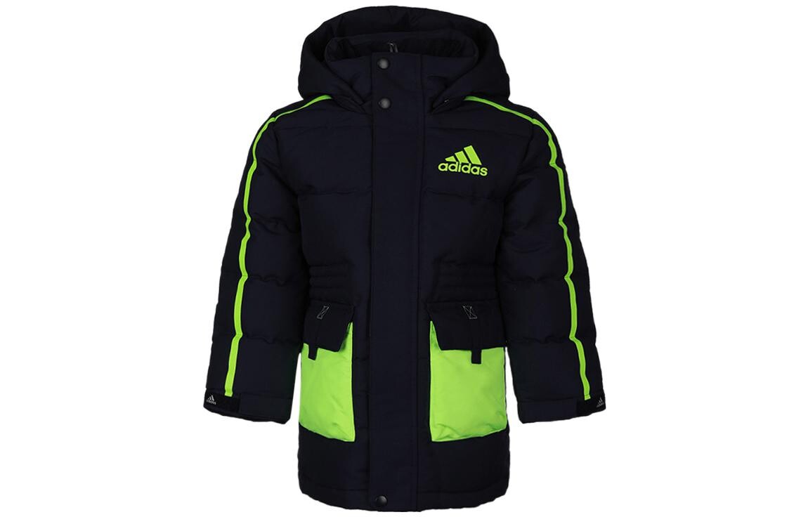 

Пуховики/жилеты Adidas, черный/зеленый