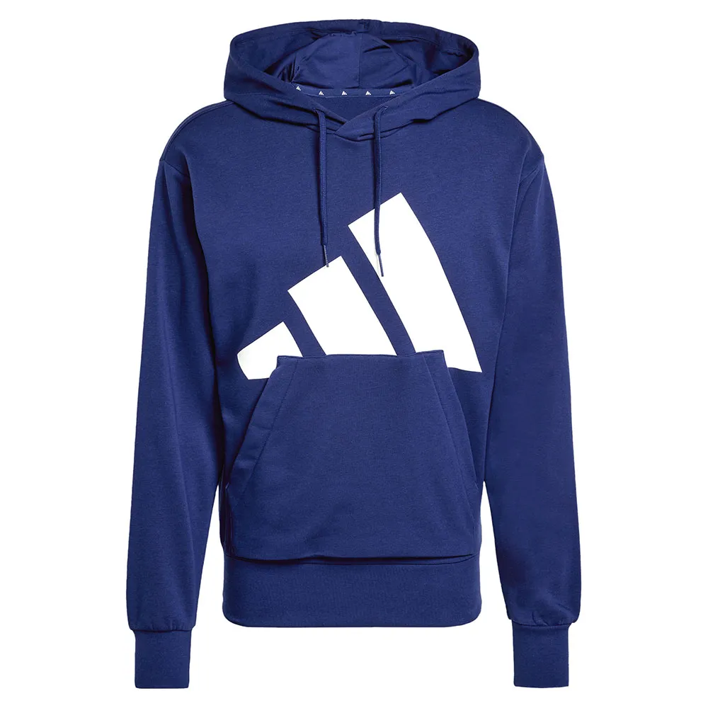 Худи adidas Essentials Big Logo French Terry, синий — фото 3