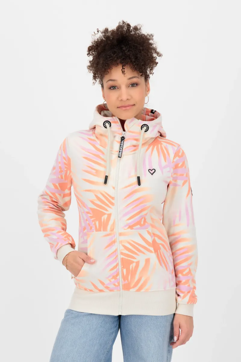 

Толстовка с капюшоном Alife & Kickin "YasminAK B Hooded Sweat Jacket Women", цвет Chalk Melange