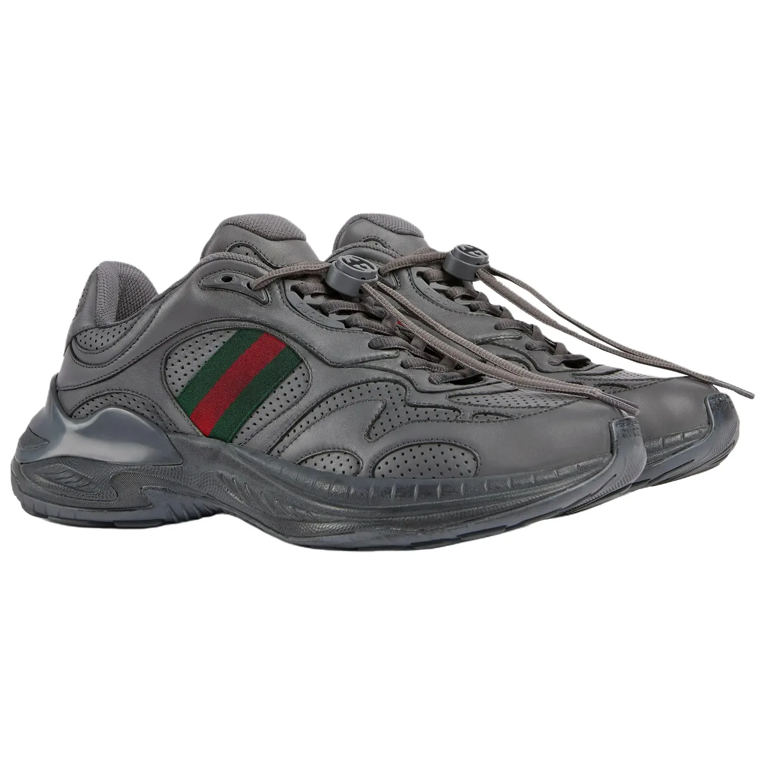 GUCCI Кроссовки Casual 2.0 Leather Low Top Men's Gray — фото 4