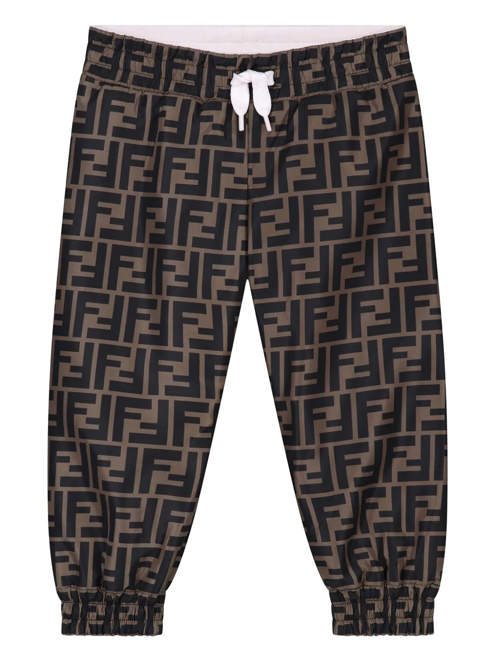 

Спортивные брюки с принтом FF FENDI KIDS, коричневый
