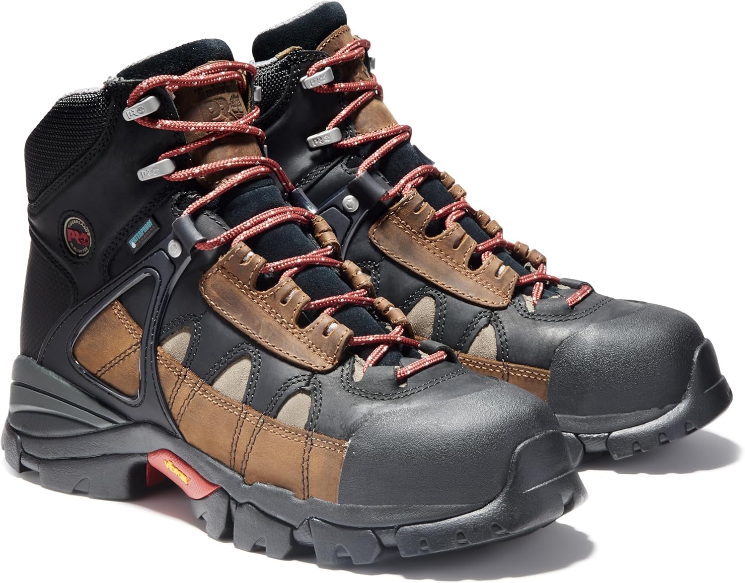 Рабочие ботинки Timberland PRO Hyperion 6 Inch XL Alloy Safety Toe Waterproof, коричневые — фото 2
