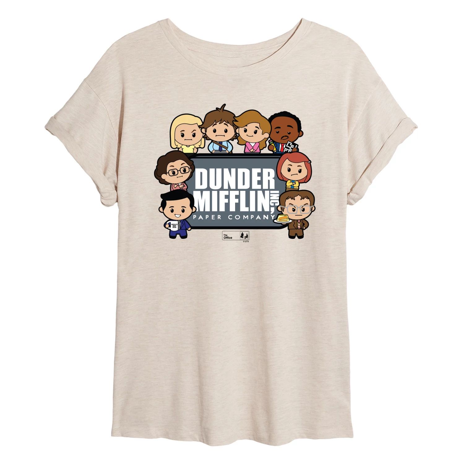 

Детская струящаяся футболка The Office Dunder Mifflin Licensed Character, бежевый