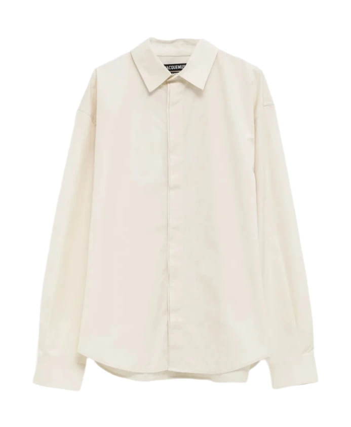 

Хлопковая рубашка Анри Jacquemus, белый