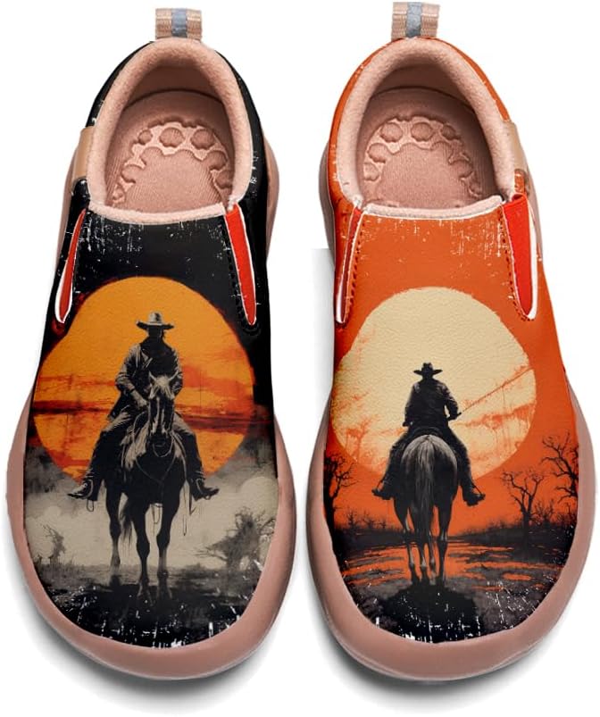 

Мужские кожаные лоферы Onehorse, слипоны для повседневной носки и путешествий, ковбойская раскрашенная обувь, Cowboy_18