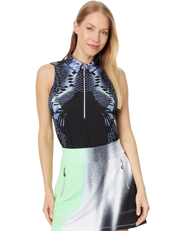 

Топ Jamie Sadock Snake Sleeveless, цвет Jet