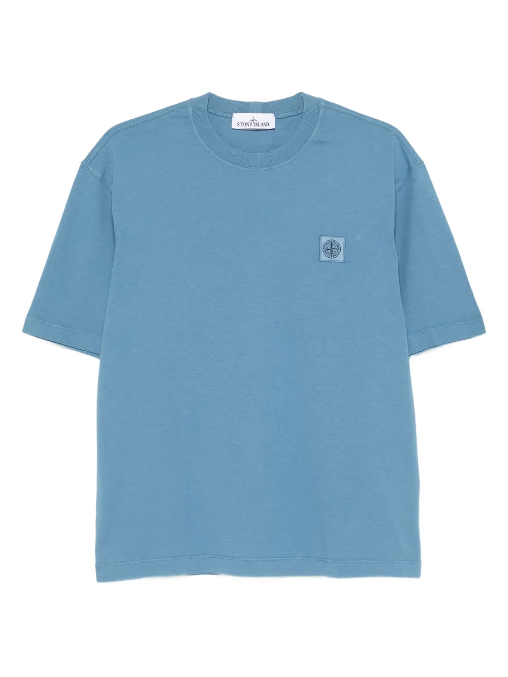 

Футболка с короткими рукавами и нашивкой-логотипом Stone Island, синий