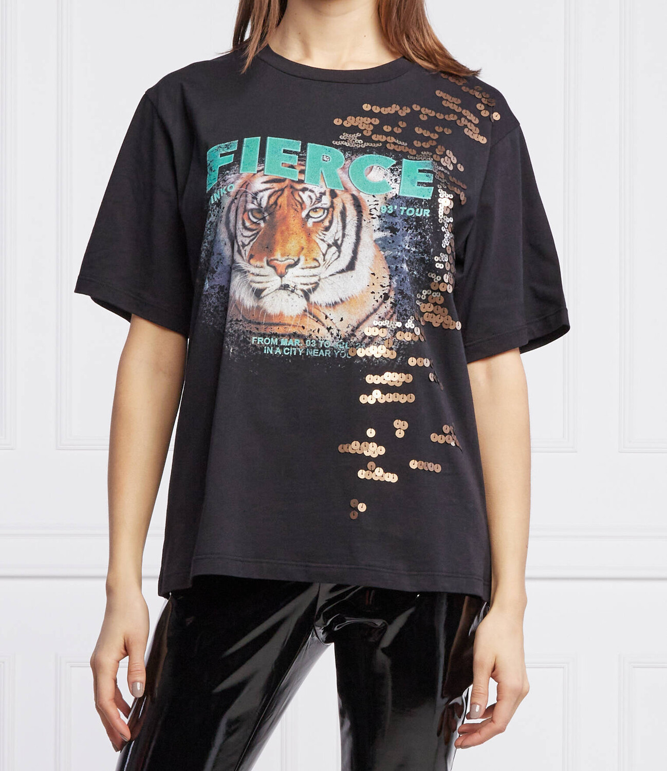 

Футболка Pinko novate regular fit, черный