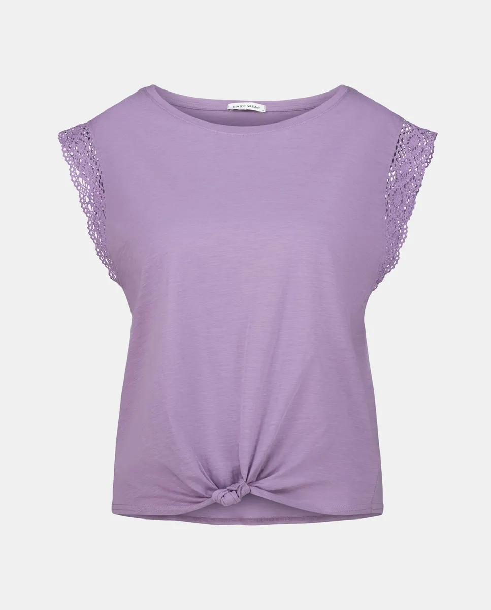 

Женская футболка с короткими рукавами и круглым вырезом Easy Wear, лавандовый