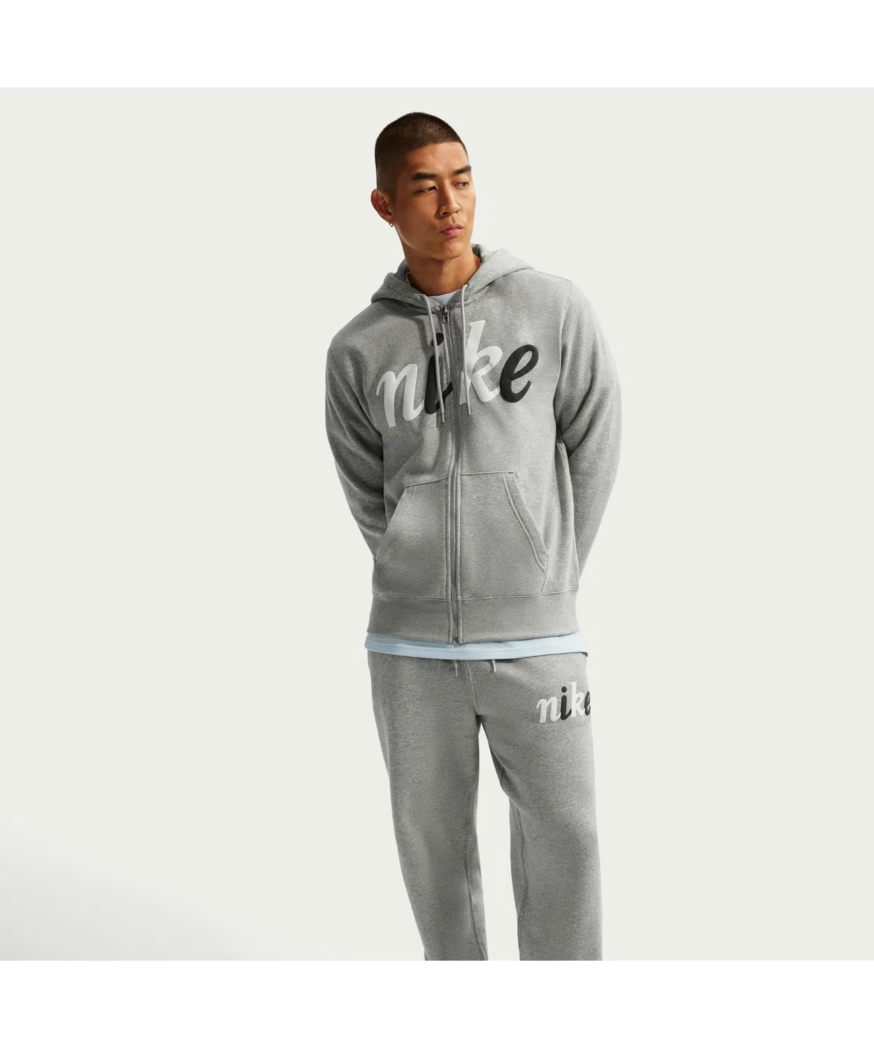 Штаны Nike M Club BB OH Pant серые — фото 4
