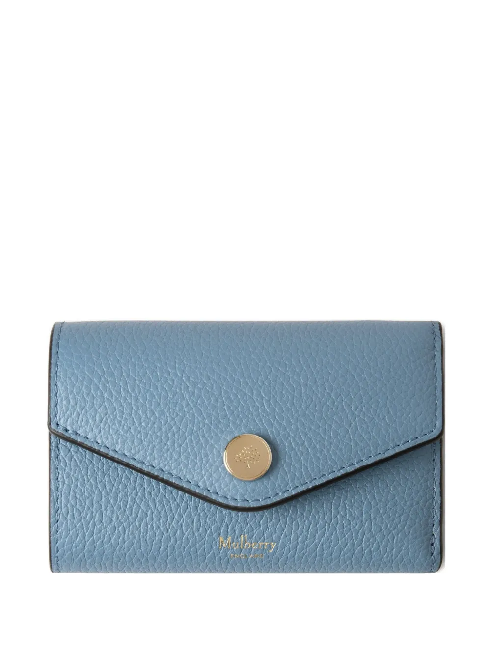 

Сложенный кожаный кошелек Mulberry, синий