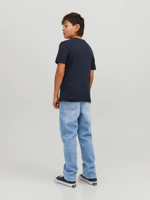 Прямые джинсы криса Jack & Jones Junior, Blue Denim — фото 3