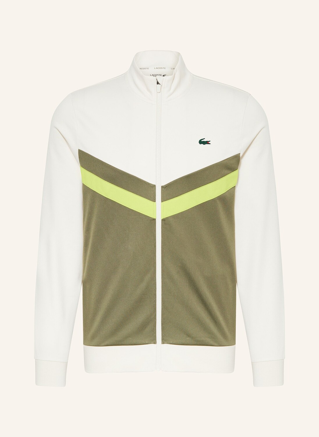 

Спортивная куртка из пике LACOSTE, цвет ECRU/OLIV