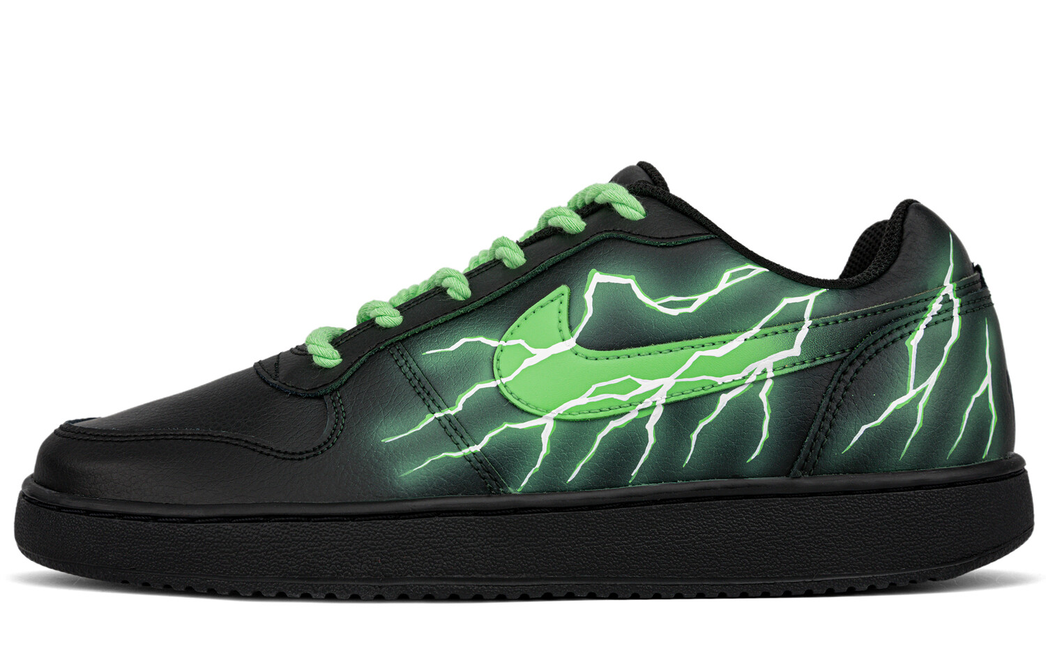 

Кроссовки Nike EBERNON Skateboarding Shoes Men Low-top Green/black, черный/зеленый