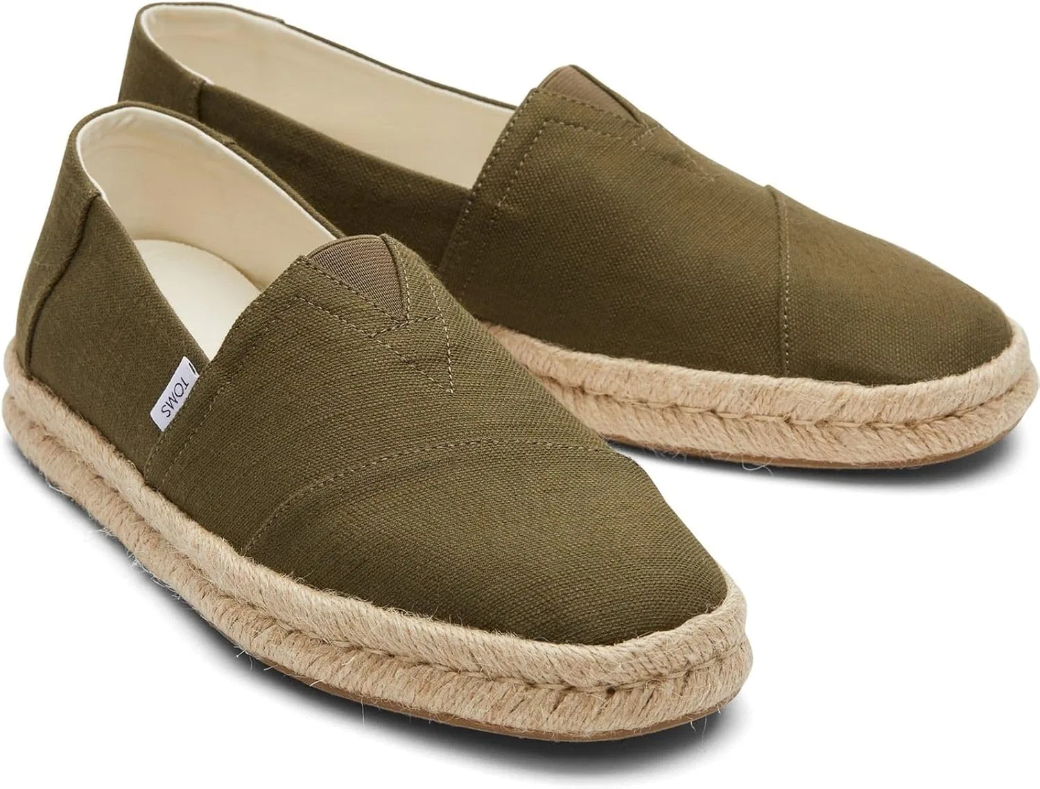 Мокасины мужские TOMS, оливковый — фото 3